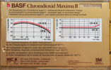 Compact Cassette BASF Chromdioxid Maxima II 90 Type II Chrome 1982 Europe