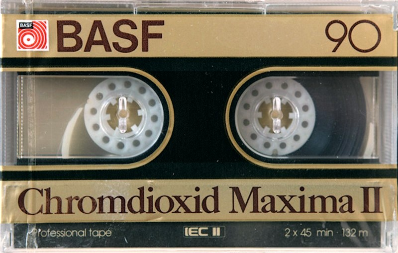 Compact Cassette BASF Chromdioxid Maxima II 90 Type II Chrome 1982 Europe