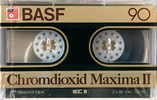 Compact Cassette BASF Chromdioxid Maxima II 90 Type II Chrome 1982 Europe