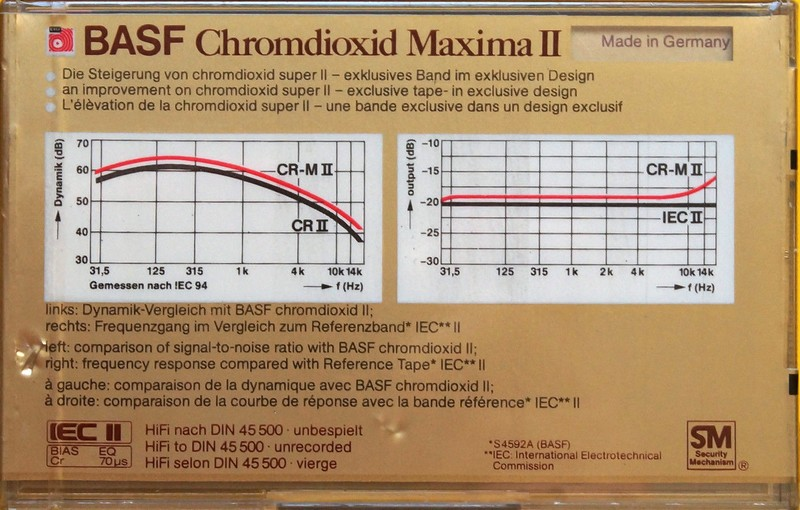 Compact Cassette: BASF  - Chromdioxid Maxima II 90