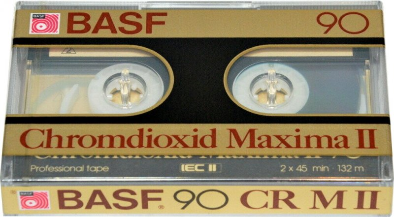 Compact Cassette BASF Chromdioxid Maxima II 90 Type II Chrome 1982 Europe
