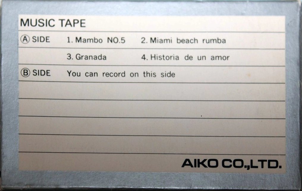 Compact Cassette AIKO 30 Demonstration Tape 1972 Europe