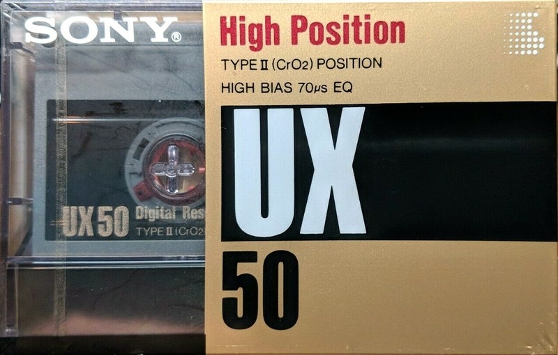 Compact Cassette Sony UX 50 Type II Chrome 1989 Japan