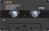 Compact Cassette TDK AR 50 "AR-50K" Type I Normal 1988 Japan