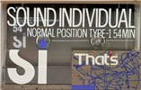 Compact Cassette Thats Si Sound Individual 54 Type I Normal 1988 Japan