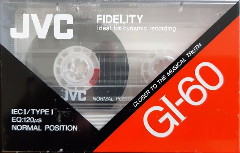 Compact Cassette JVC GI 60 "G1-60AN" Type I Normal 1990 North America