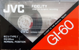 Compact Cassette JVC GI 60 "G1-60AN" Type I Normal 1990 North America