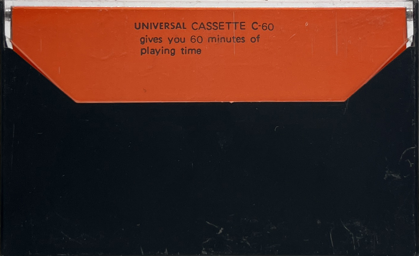 Compact Cassette Universal 60 Type I Normal 1978 Hong Kong