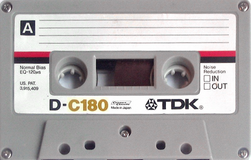 Compact Cassette TDK D 180 Type I Normal 1979 USA