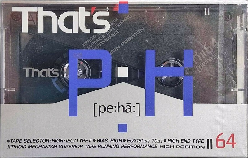 Compact Cassette Thats PH-II 64 Type II Chrome 1988 Japan