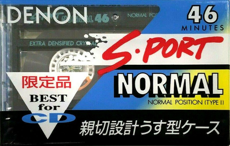 Compact Cassette Denon S-Port 46 "K-SP1 46" Type I Normal 1990 Japan