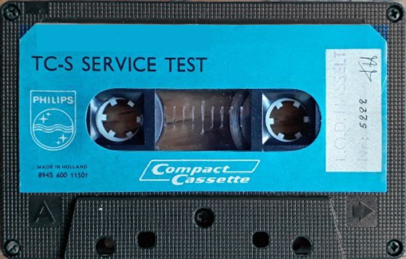 Compact Cassette Philips "TC-S" Test Cassette Europe