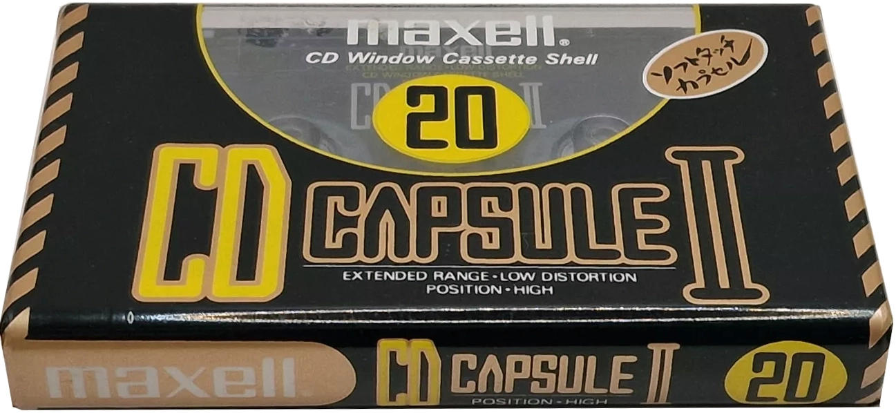 Compact Cassette Maxell CD Capsule II 20 "CDC-II 20" Type II Chrome 1990 Japan