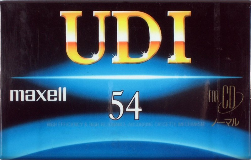 Compact Cassette Maxell UDI / UD1 54 "UD1-54G" Type I Normal 1994 Japan