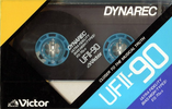 Compact Cassette Victor Dynarec UFII 90 Type II Chrome 1987 Japan