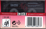 Compact Cassette Sony CDit II 46 Type II Chrome 1994 Europe