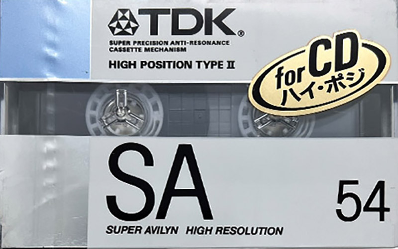 Compact Cassette TDK SA 54 "SA-54G" Type II Chrome 1988 Japan