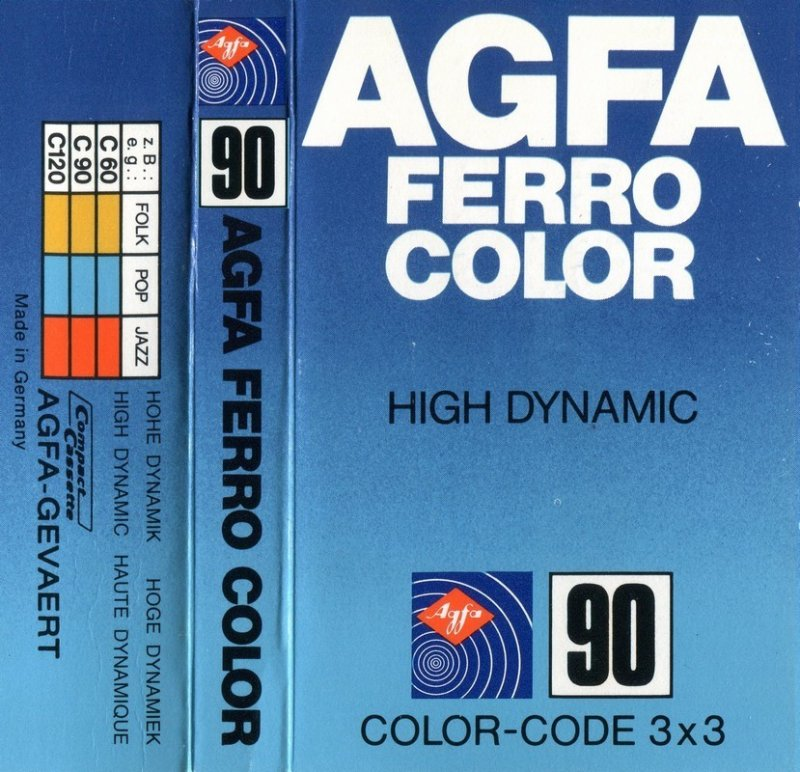 Compact Cassette AGFA Ferrocolor 90 Type I Normal 1978 Europe