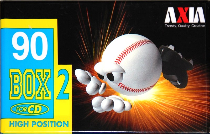 Compact Cassette AXIA Box 2 90 "BOX2B 90" Type II Chrome 1996 Japan