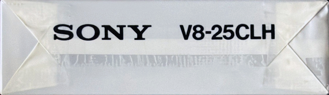 Video8, Hi8, Digital8 Sony "V8-25CLH" Cleaning Cassette 1986 North America