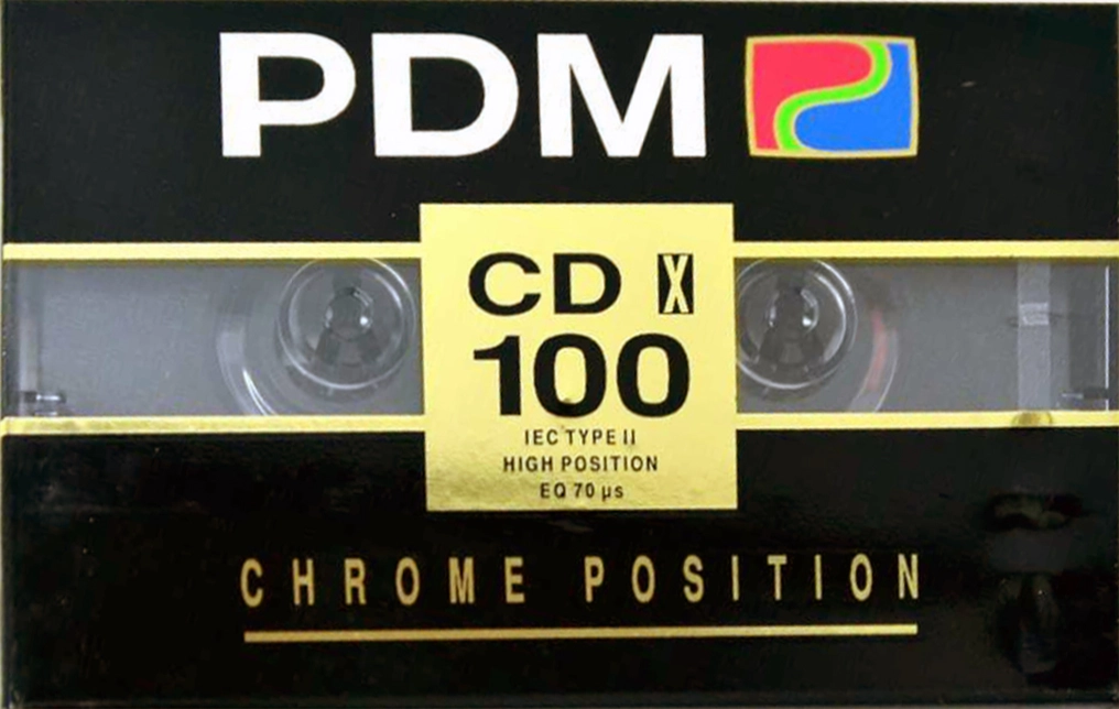 Compact Cassette PDM CD X 100 Type II Chrome 1991 Europe