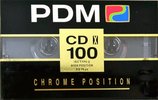 Compact Cassette PDM CD X 100 Type II Chrome 1991 Europe