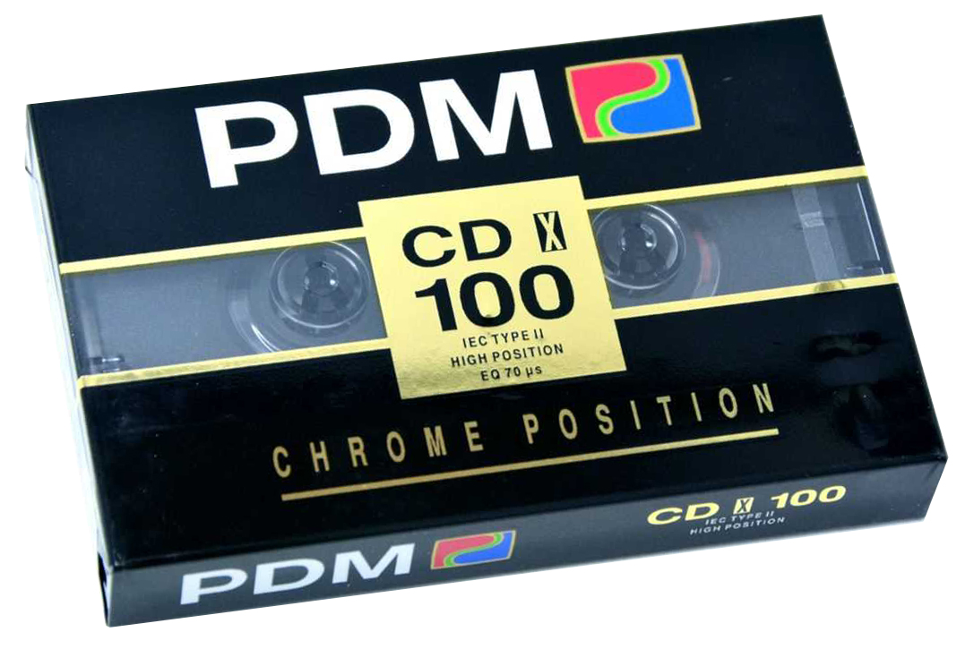 Compact Cassette PDM CD X 100 Type II Chrome 1991 Europe
