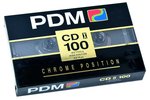 Compact Cassette PDM CD X 100 Type II Chrome 1991 Europe
