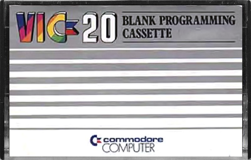 Compact Cassette Commodore 20 "VIC Blank Programming Cassette" Computer Cassette USA