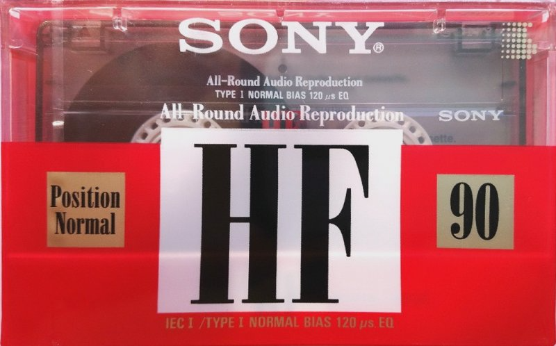 Compact Cassette Sony HF 90 Type I Normal 1992 Europe