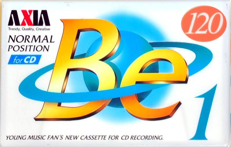Compact Cassette AXIA Be 1 120 "BE1A 120" Type I Normal 1996 Japan