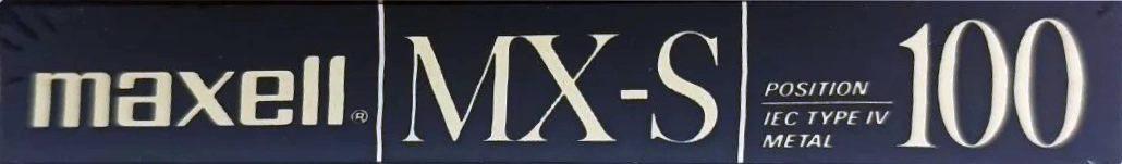 Compact Cassette Maxell MX-S 100 Type IV Metal 1990 Europe