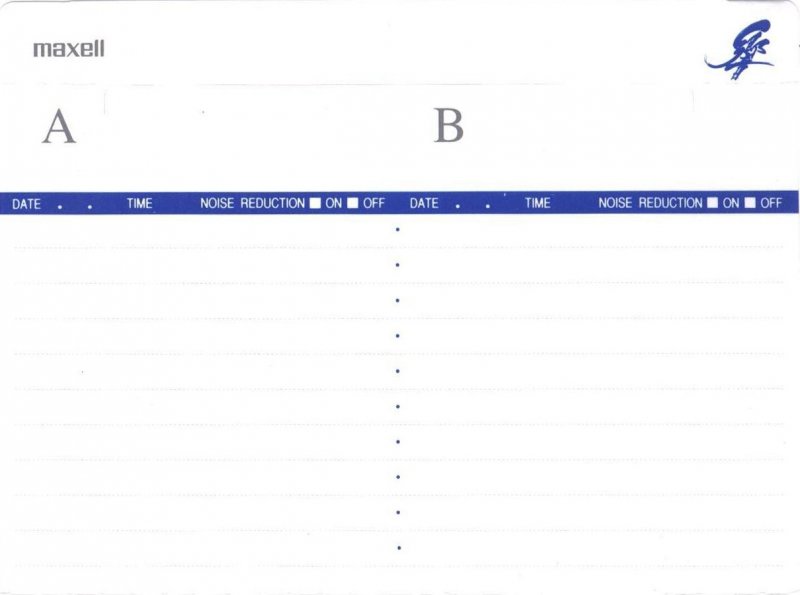 Compact Cassette Maxell Hibiki 90 "HB1-90" Type I Normal 1995 Japan