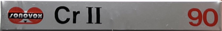 Compact Cassette Sonovox Cr II 90 Type II Chrome 1983 Portugal