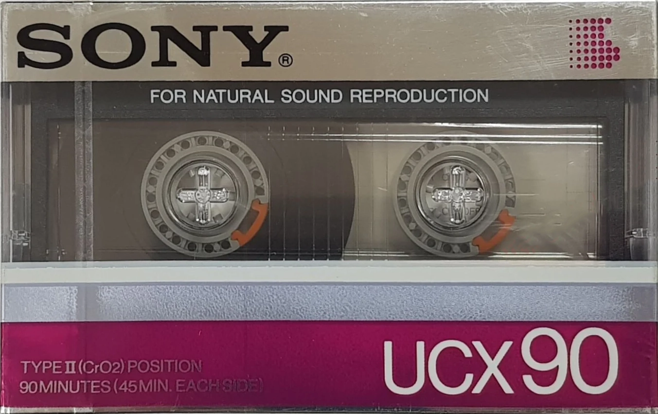 Compact Cassette Sony UCX 90 "UCX90N" Type II Chrome 1985 Japan