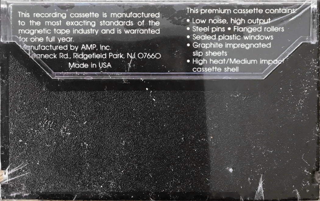 Compact Cassette AMP Studio 60 Type I Normal 1979 USA