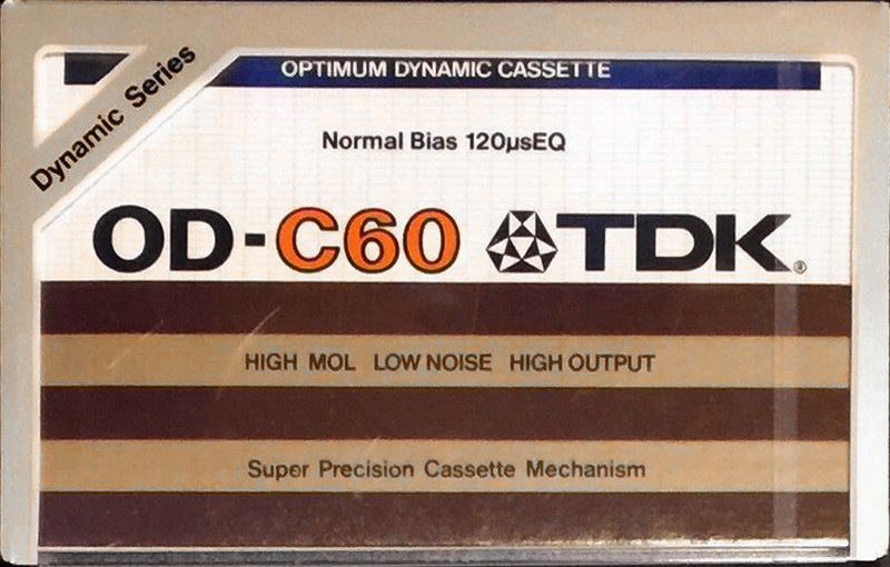 Compact Cassette TDK OD 60 Type I Normal 1979 Europe, USA