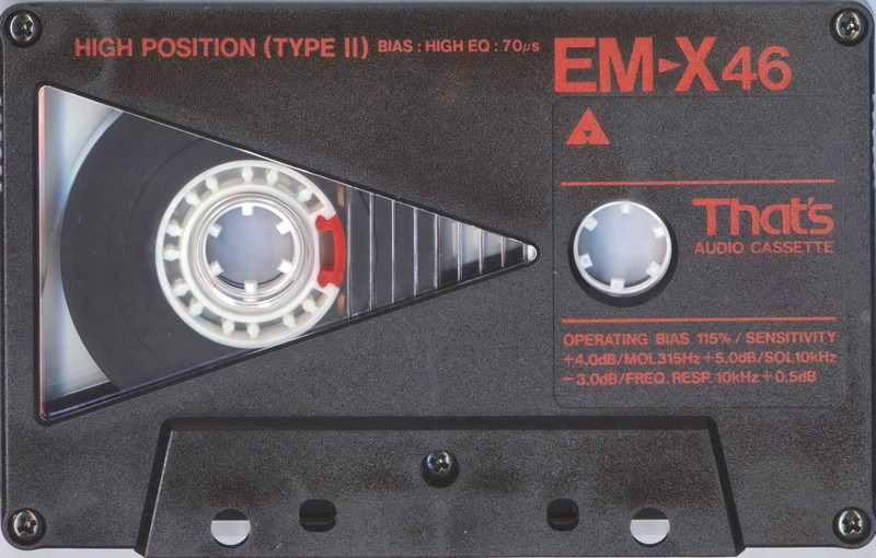 Compact Cassette Thats EM-X 46 Type II Chrome 1987 Europe