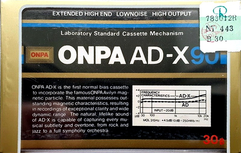 Compact Cassette:  ONPA - AD-X 90