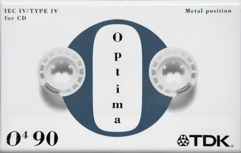 Compact Cassette TDK Optima 90 "O4" Type IV Metal 1997 Europe
