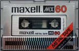 Compact Cassette Maxell MX 60 Type IV Metal 1979 USA