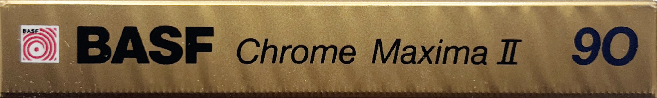 Compact Cassette BASF Chrome Maxima II 90 Type II Chrome 1990 Europe
