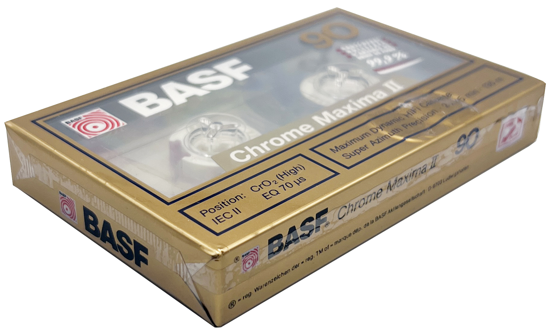 Compact Cassette BASF Chrome Maxima II 90 Type II Chrome 1990 Europe