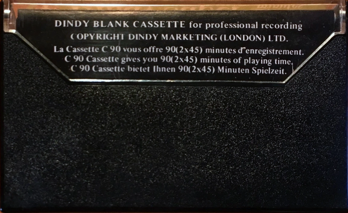 Compact Cassette Dindy Super 90 Type I Normal 1976 Europe