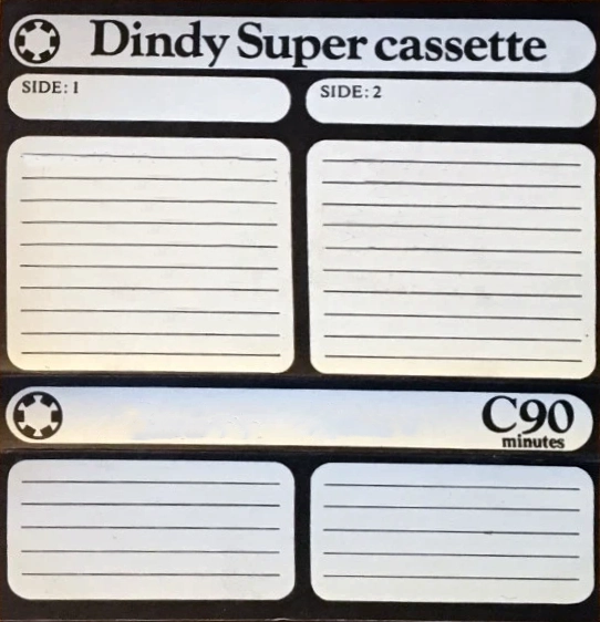 Compact Cassette Dindy Super 90 Type I Normal 1976 Europe