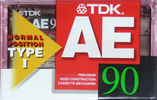 Compact Cassette TDK AE 90 "AE-90F" Type I Normal 1998 Japan