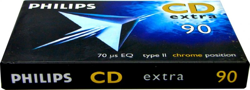 Compact Cassette Philips CD Extra 90 Type II Chrome 1997 Europe