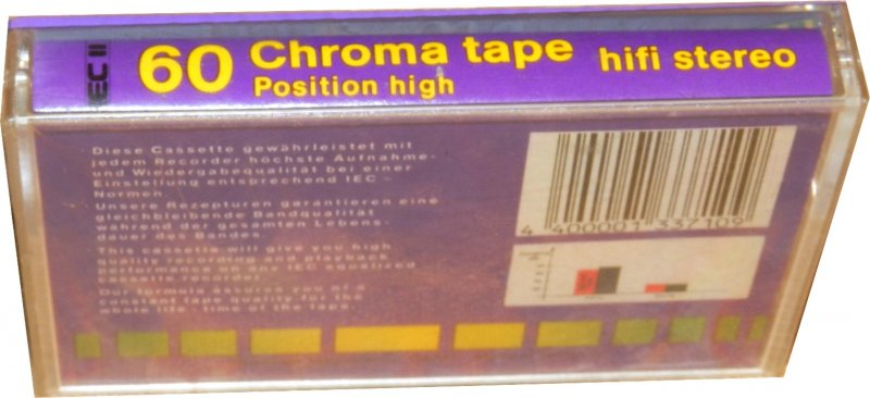 Compact Cassette Magnetic sound 60 Type II Chrome 1990 Europe