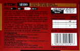 Compact Cassette TDK AR 100 "AR-100N" Type I Normal 1988 Australia, Europe