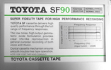 Compact Cassette Toyota SF 90 Type I Normal 1987 Japan